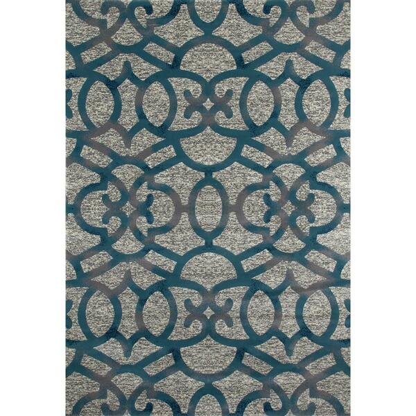 Art Carpet 2 X 4 Ft. Bastille Collection Trellis Woven Area Rug, Light Gray 841864109160